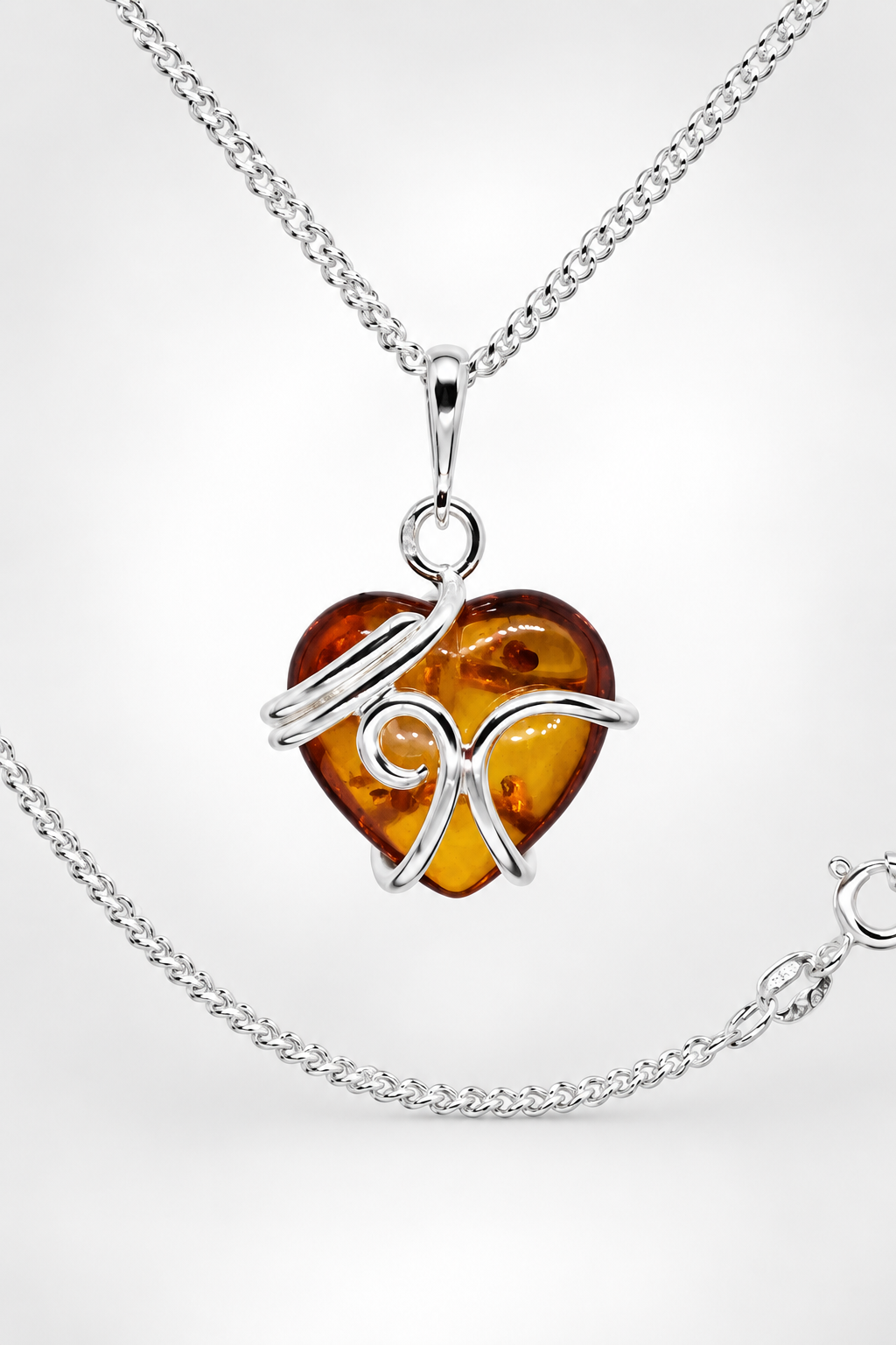 Silver Snake Heart