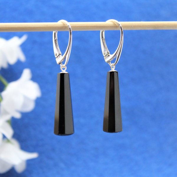 Jet drop earrings 05