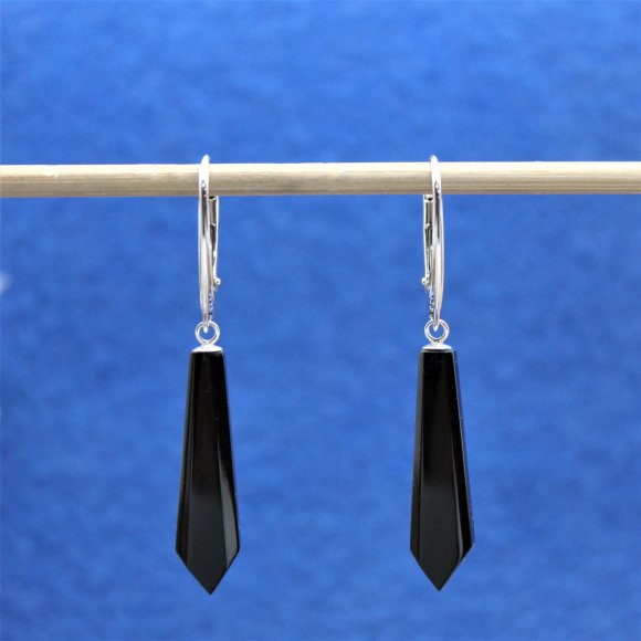 Jet drop earrings 26