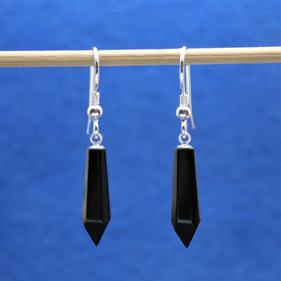 Jet drop earrings 27