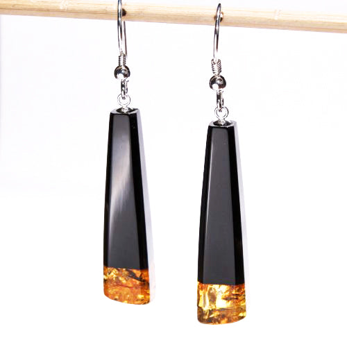 Jet drop earrings 18