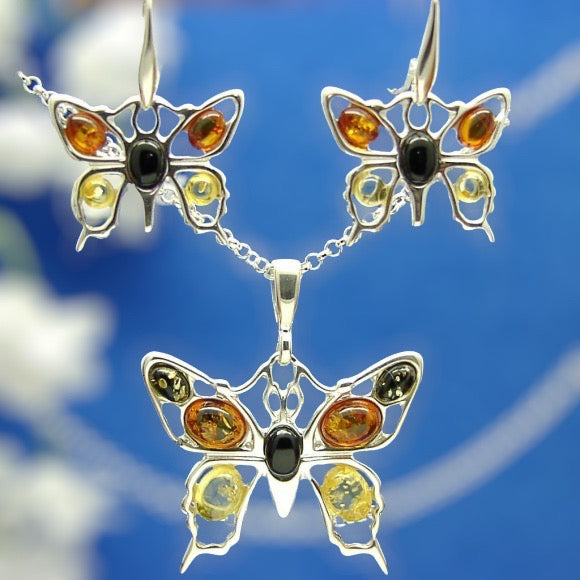 Amber Jet Butterflies