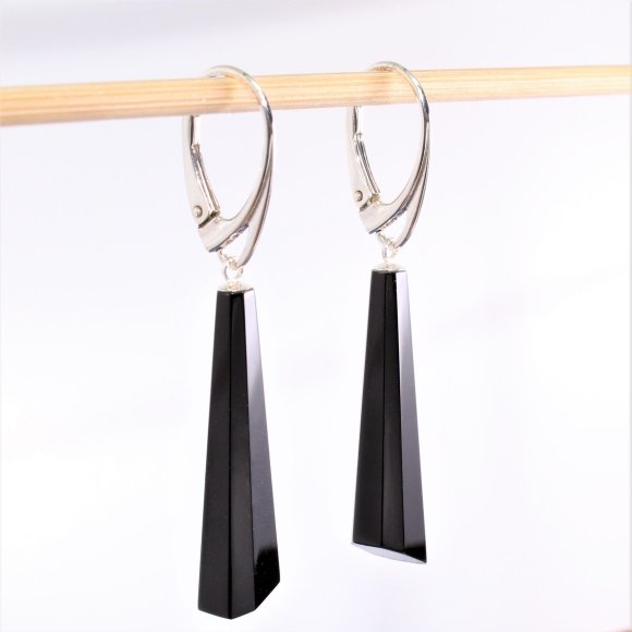 Jet drop earrings 19