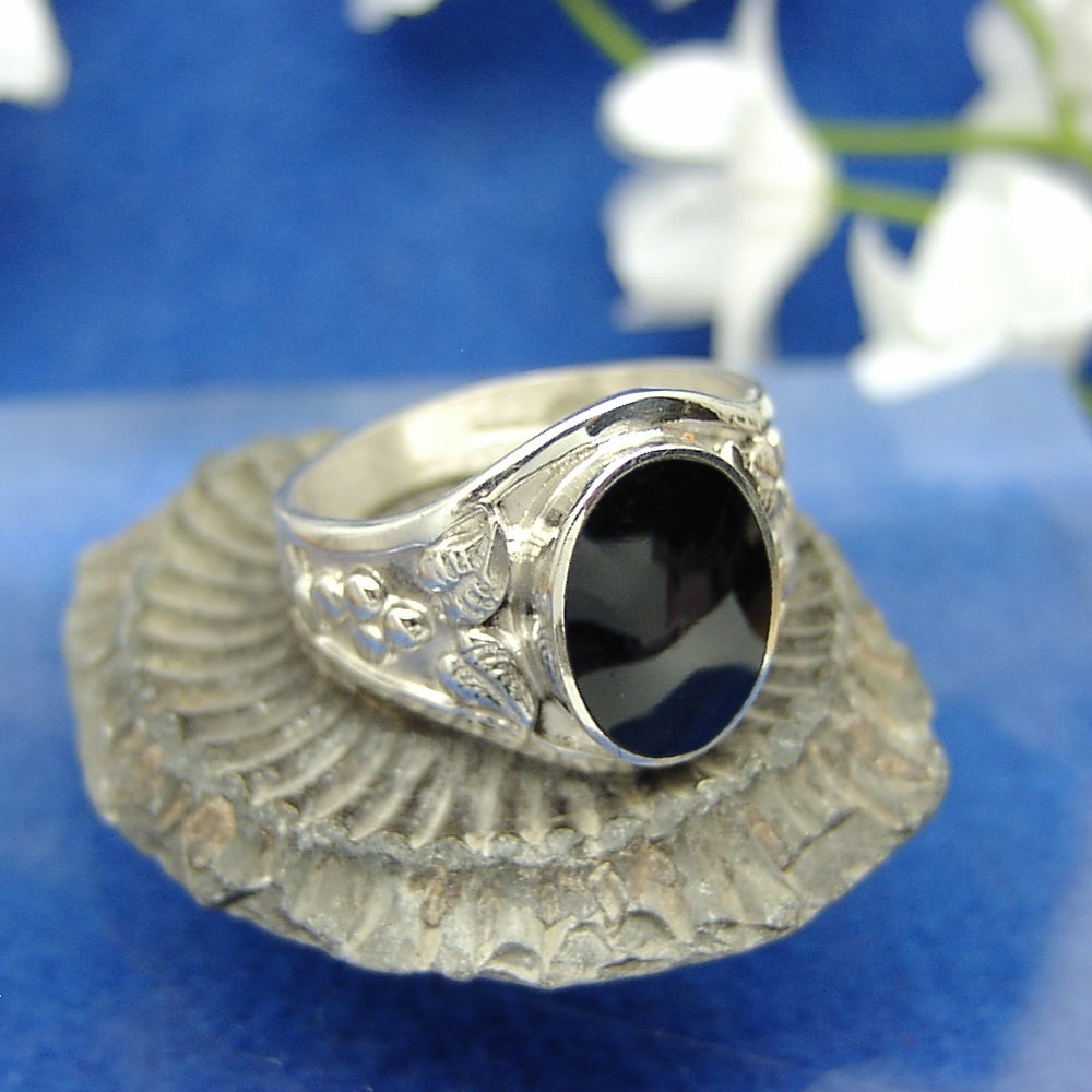 Mens 4 leaf ring