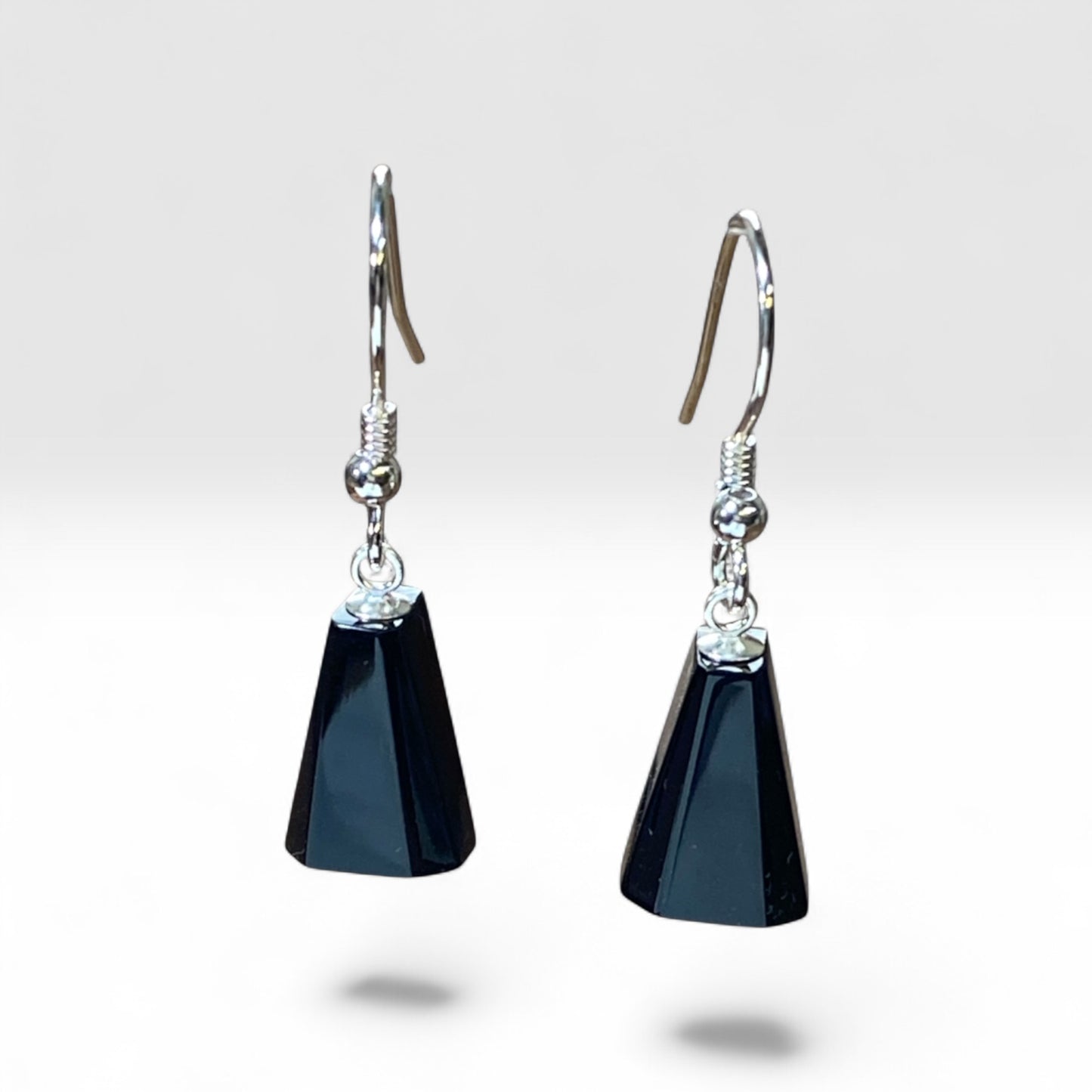 Jet drop earrings 32