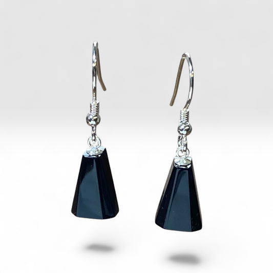 Jet drop earrings 32