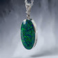 Green Opalique oval