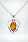 Ribbon Amber heart