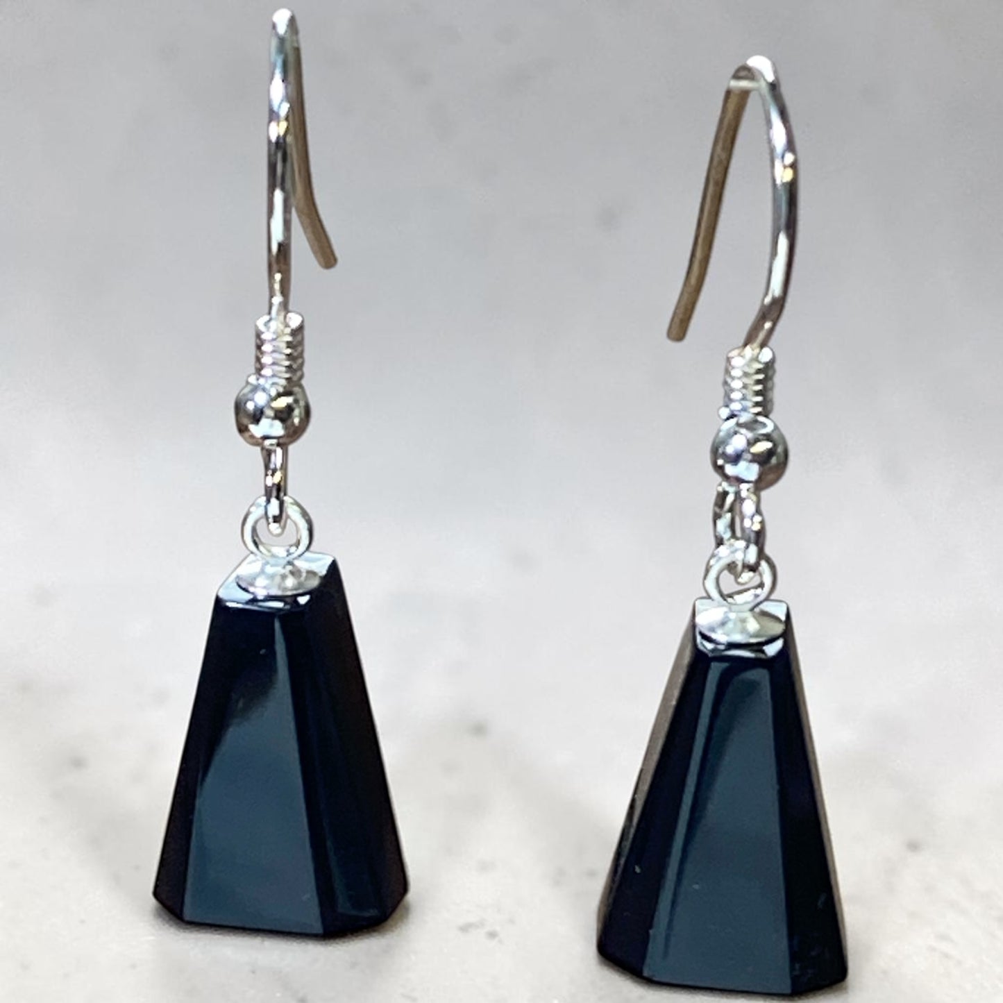 Jet drop earrings 32