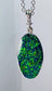 Green Opalique oval