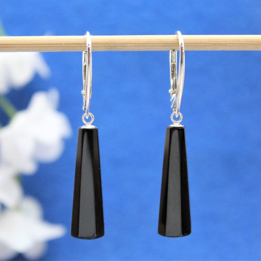 Jet drop earrings 05