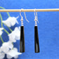 Jet drop earrings 09