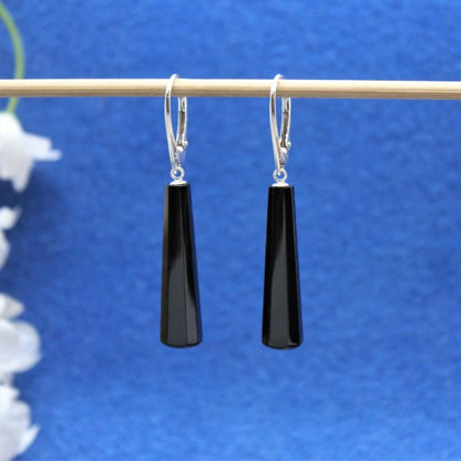 Jet drop earrings 11