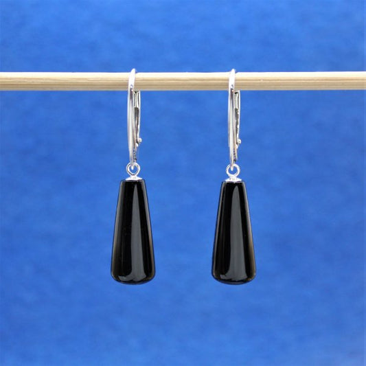 Jet drop earrings 13