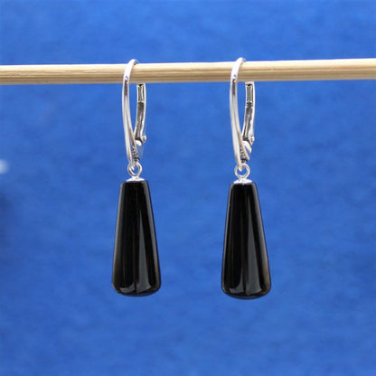 Jet drop earrings 13