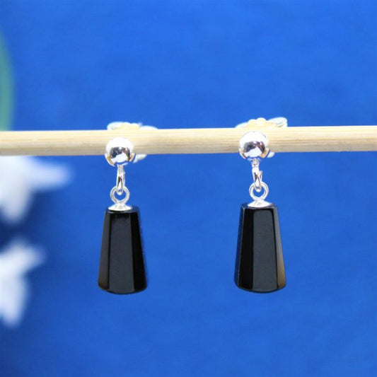 Jet drop earrings 14