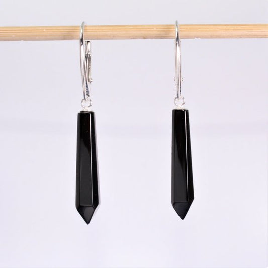 Jet drop earrings 20