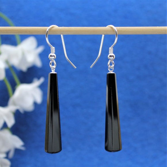 Jet drop earrings 21