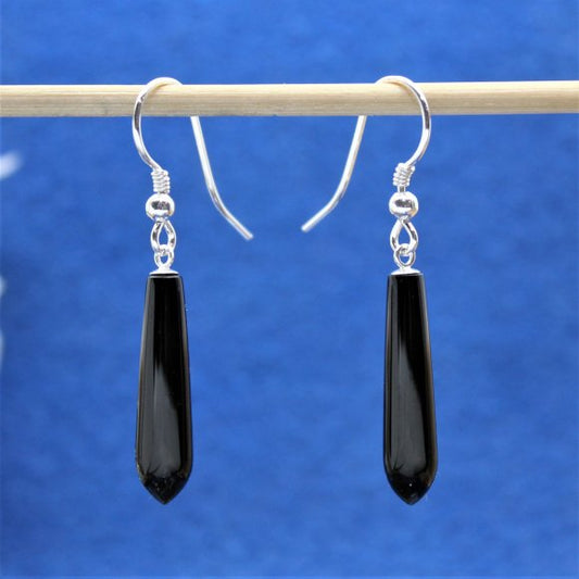 Jet drop earrings 23