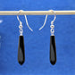 Jet drop earrings 23