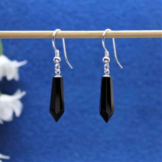 Jet drop earrings 27