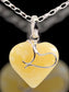 Yellow Amber & silver swirl 4