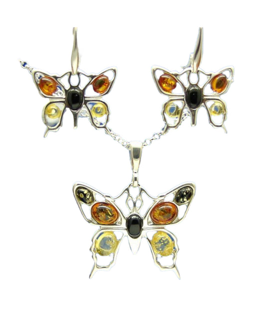 Amber Jet Butterflies