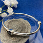 Oval 3 stone bangle