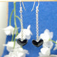 Jet drop earrings 12