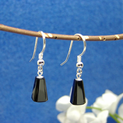 Jet drop earrings 08