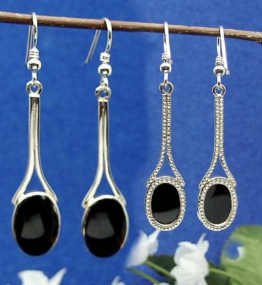 Oval wish bone drops